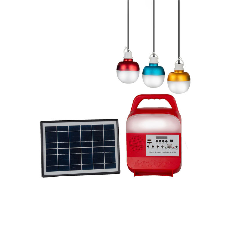 Bóng đèn năng lượng mặt trời di động 15 Volt 5W * 3PCS cho các chuyến đi chơi