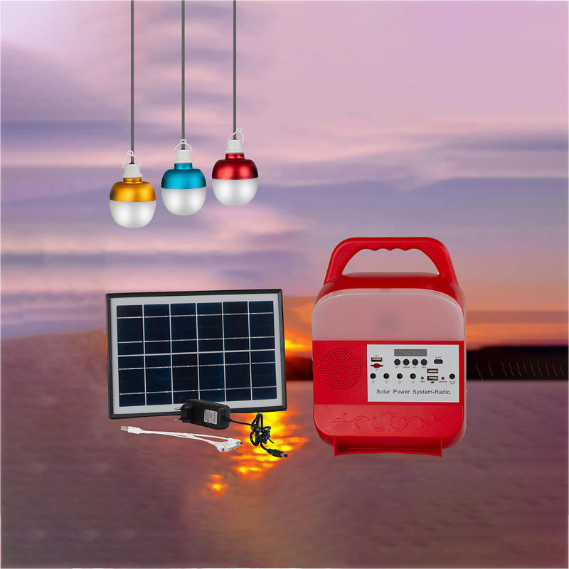 Bóng đèn năng lượng mặt trời di động 15 Volt 5W * 3PCS cho các chuyến đi chơi