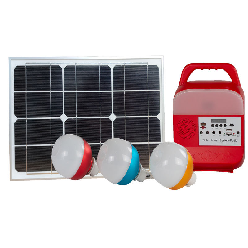 Đèn LED ngân hàng năng lượng mặt trời ISO 15W Bộ đèn LED tinh thể đơn ngoài lưới Bộ chiếu sáng năng lượng mặt trời