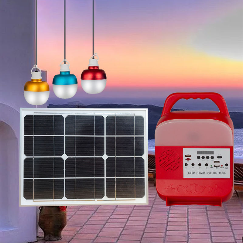 Đèn LED ngân hàng năng lượng mặt trời ISO 15W Bộ đèn LED tinh thể đơn ngoài lưới Bộ chiếu sáng năng lượng mặt trời