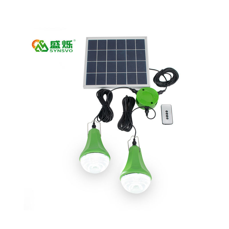 Bóng đèn Led có thể sạc lại bằng năng lượng mặt trời Đèn khẩn cấp Bảng điều khiển năng lượng mặt trời với bóng đèn Đèn năng lượng mặt trời Bộ bóng đèn trong nhà