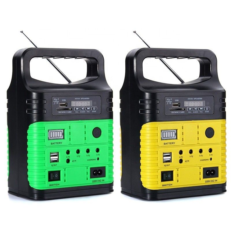 Bảng điều khiển năng lượng mặt trời ngoài trời Di động 3 bóng đèn Đèn LED sân vườn ngoài trời Bộ hệ thống chiếu sáng bảng điều khiển năng lượng mặt trời