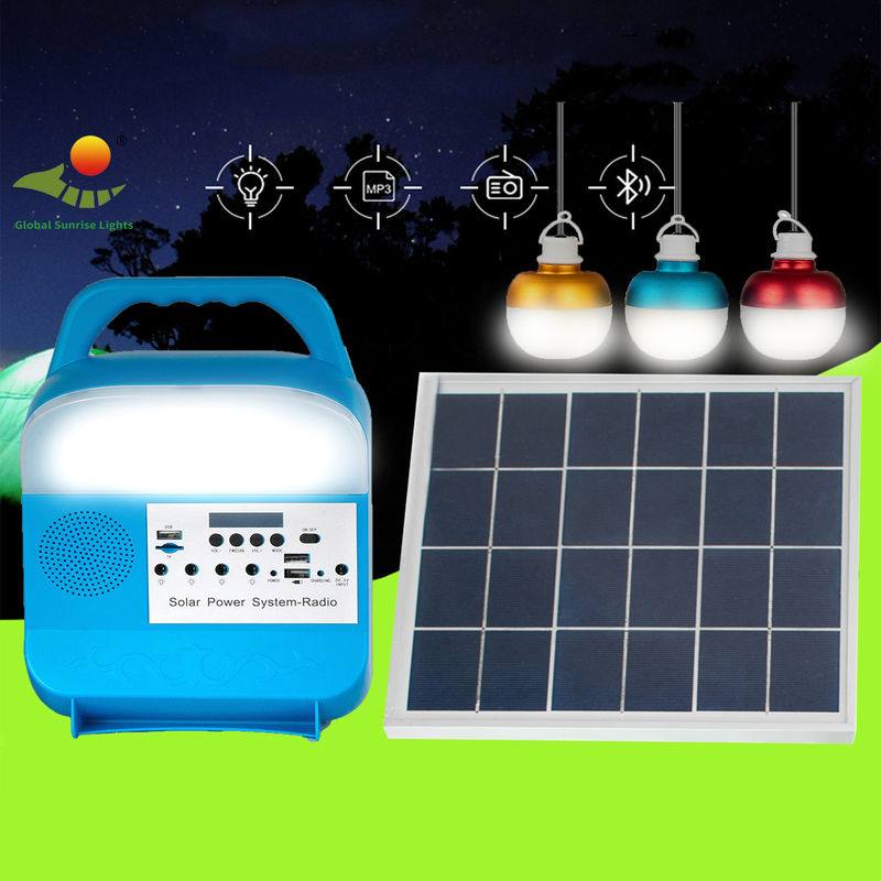 Bóng đèn LED 3PCS Hệ thống chiếu sáng ngoài trời năng lượng mặt trời di động để đọc sách tại nhà