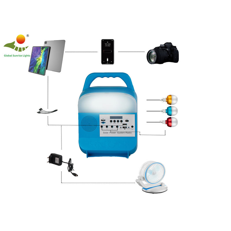 Trung Quốc Solar Home Kit Light Sản xuất chuyên nghiệp Thiết kế mới Hệ thống đèn năng lượng mặt trời Trạm năng lượng mặt trời di động