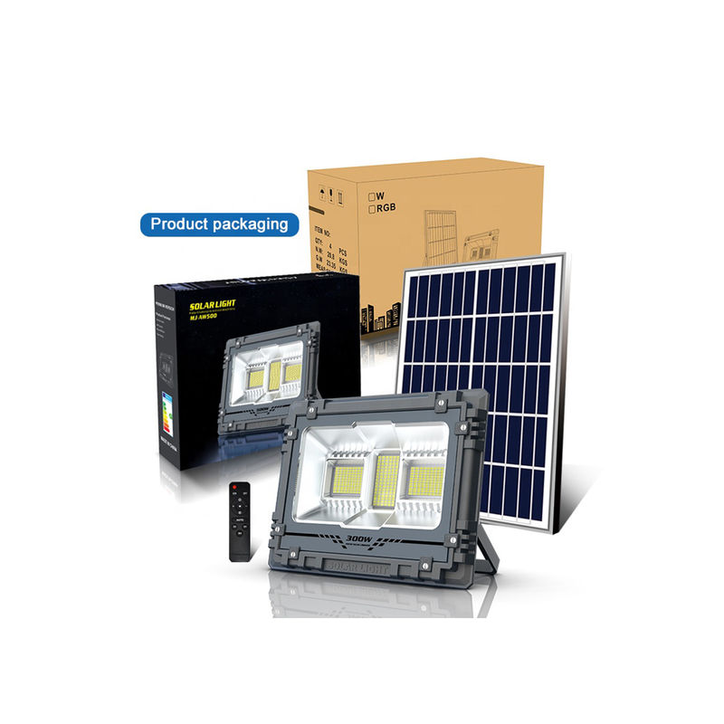 Đèn năng lượng mặt trời tường lũ 300W 600W Cảm biến ngoài trời Đèn led sân vườn chống nước DC 6V