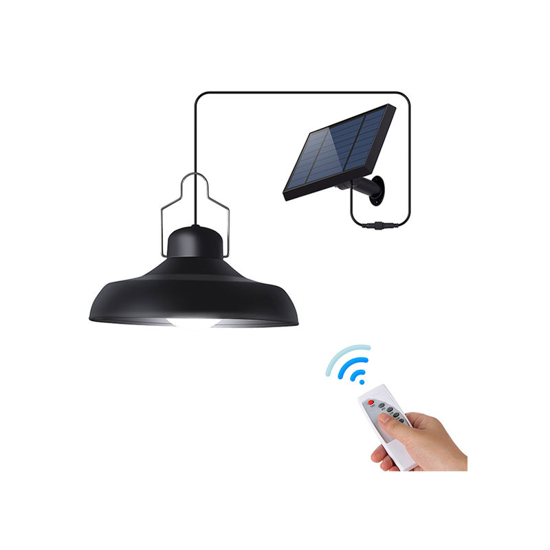Work LED Shed Bộ dụng cụ ánh sáng mặt trời 6500K cho sân cắm trại Đèn năng lượng mặt trời sân vườn