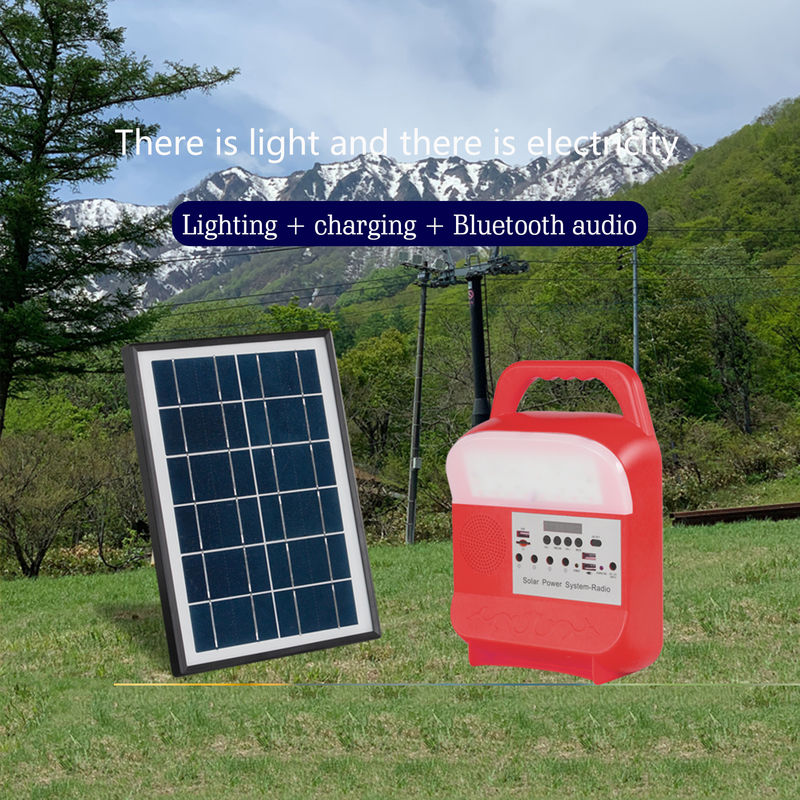 Bộ hệ thống chiếu sáng máy phát điện năng lượng mặt trời di động 6000Mah 5kw Loại cầm tay