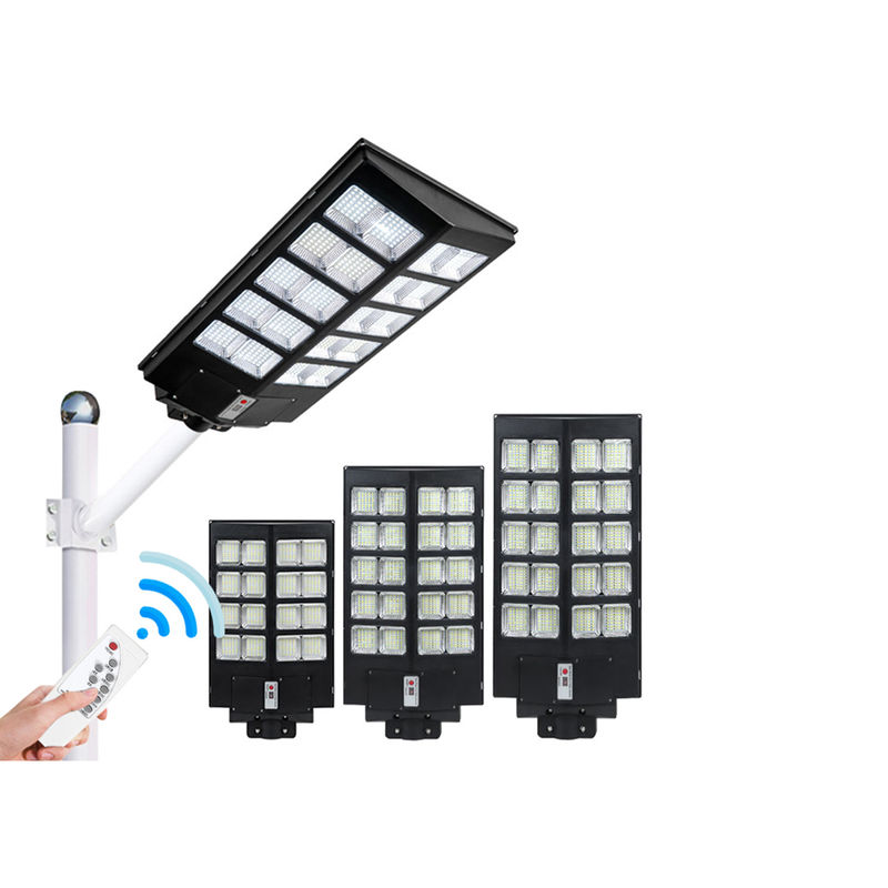Cảm biến chuyển động Đèn đường ABS Chống nước IP65 100w 300w Tích hợp Đèn đường năng lượng mặt trời ngoài trời