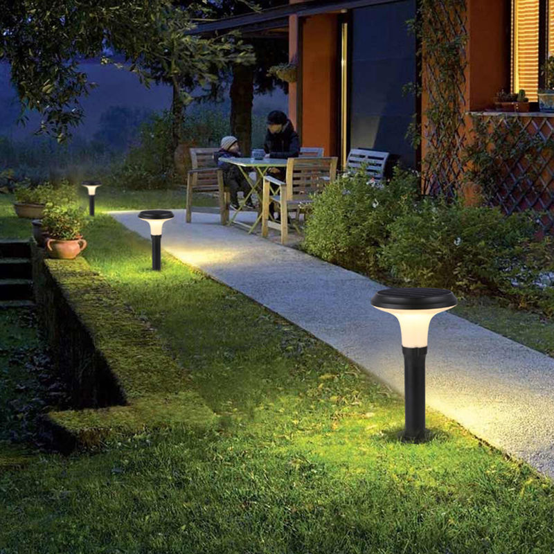 DC 5V Ánh sáng sân vườn năng lượng mặt trời ngoài trời 6000K Bộ cảm biến đèn lồng điện hàng hiên cho lối đi trên bãi cỏ tại nhà