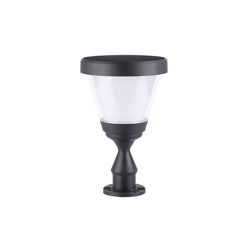 Hàng rào năng lượng mặt trời ngoài trời Trụ cổng chính Đèn LED 3.2V Trang trí sân vườn