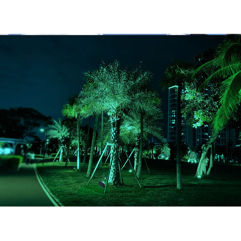 Điều khiển ứng dụng thông minh RGB Thay đổi màu sắc bên ngoài Đèn pha ngoài trời Năng lượng mặt trời