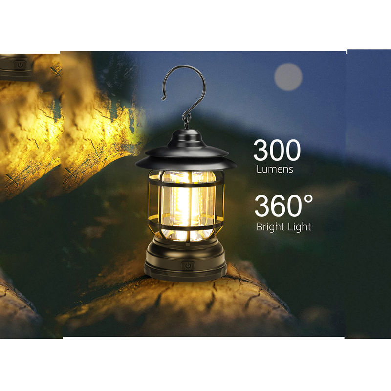 Đèn chiếu sáng sân vườn năng lượng mặt trời mini Retro Kích thước nhỏ gọn Đèn Led ngoài trời 13 * 12 * 20cm