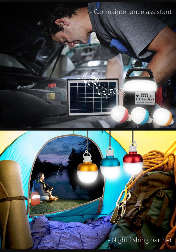 2021 New Solar Home Lighting System, Suitable for Africa, Nigeria, Kenya, 3 External Lights and USB Output