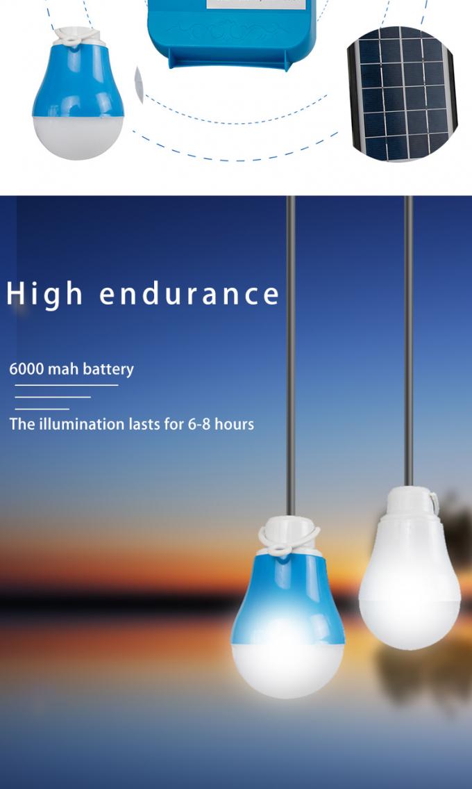 Solar Power Generation Small System Lighting Outdoor Sports Camping Mountain Hiking Remote Control One Tow Three Lamps