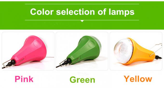 Solar Power Energy System 475lum Solar Rechargeable Lamp with 6 Holes Hub
